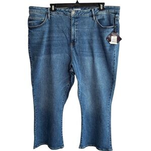 AVA & VIV Jeans Womens Plus Size 26W High-Waist Ankle Bootcut Stretch Denim